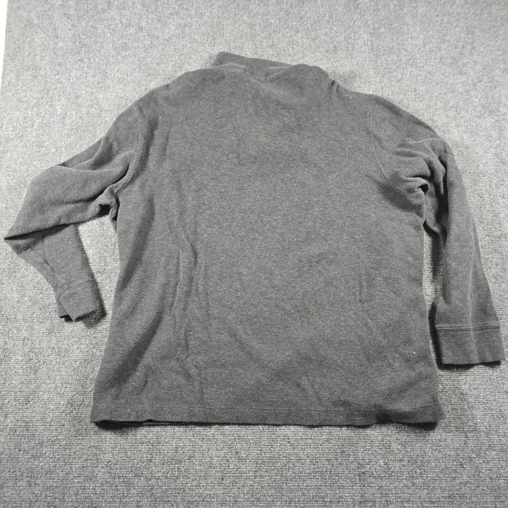 Polo Ralph Lauren Men's Size XL Quarter Zip Sweater Flesh Pony Estate Rib Gray